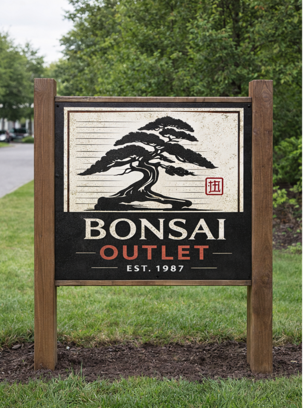 New Bonsai Outlet sign concept